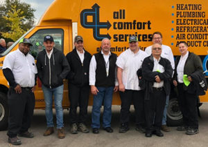 All Comfort Services HVAC technicians volunteer for 2019 Heat's On.