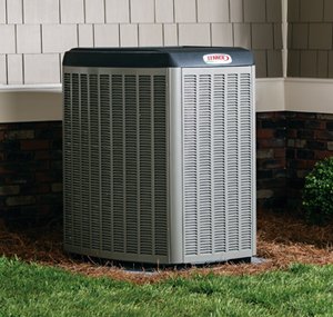 A newly installed Lennox XC25 air conditioner