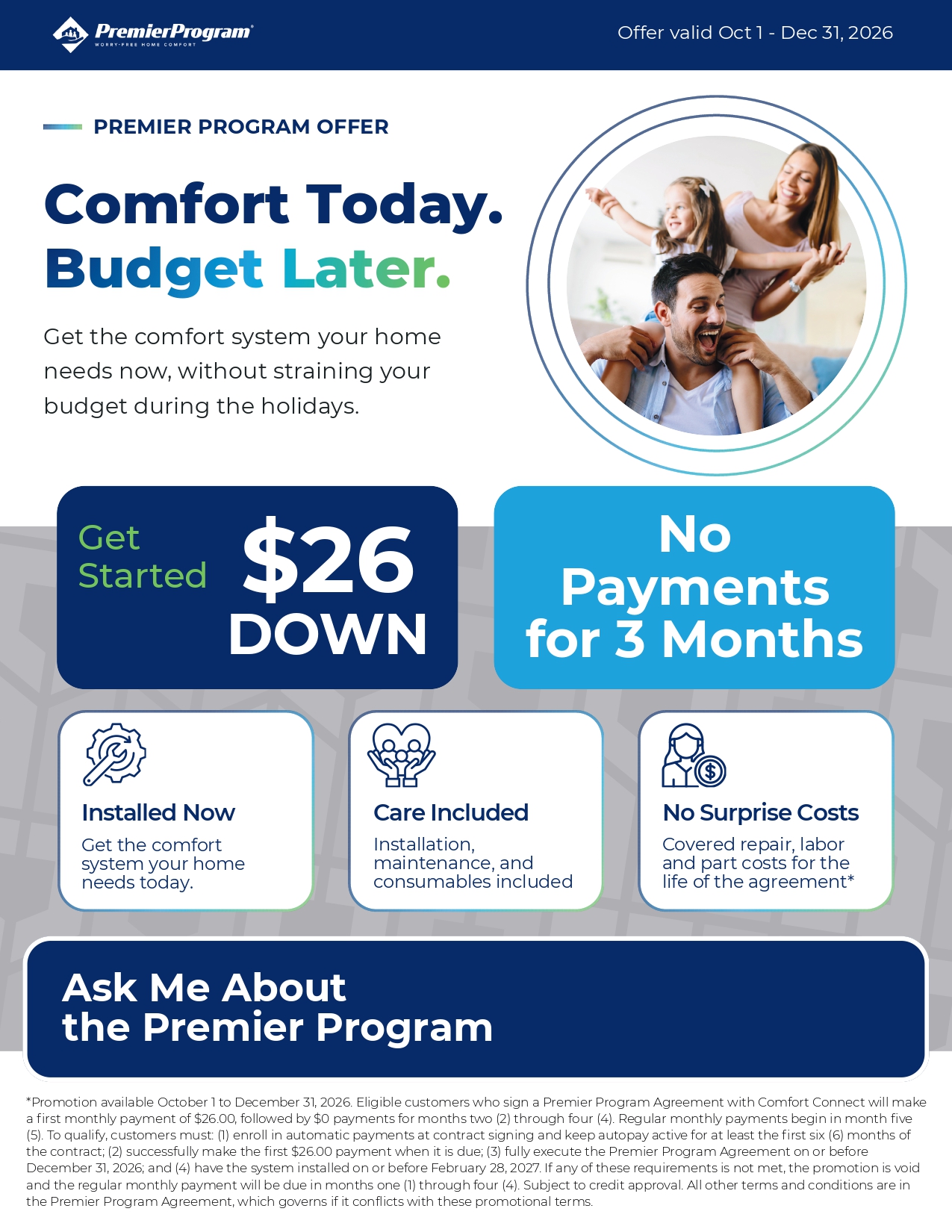 Premier Program Promotion Flyer